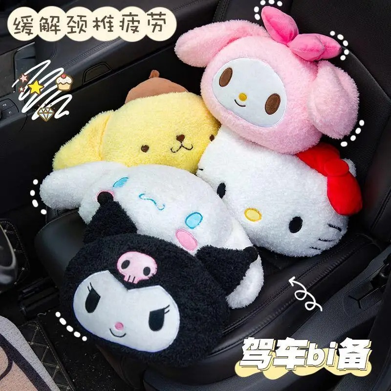 Sanrio Car Headrest Neck Pillo - Kawaii Tech Accessories ulasan dan harga
